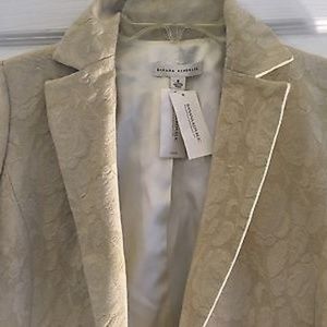 Banana Republic Ivory Gold Brocade Blazer..sz 8